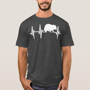 Hamster Heartbeat Geschenk Lover Heart Beat Mama V T-Shirt