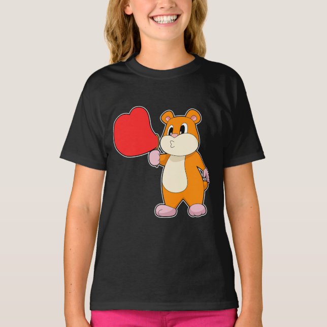 Hamster Heftseifenblasen T-Shirt (Vorderseite)