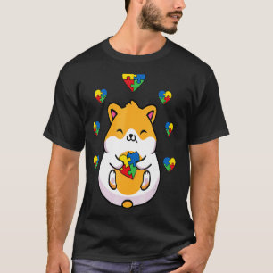 Hamster-Herz-Puzzleteil Autismus-Bewusstsein Junge T-Shirt