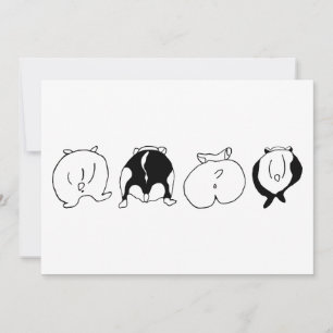 Hamster-Hintern Einladung