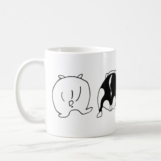 Hamster-Hintern Kaffeetasse (Links)