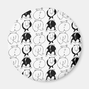 Hamster Hintern Pattern Magnet