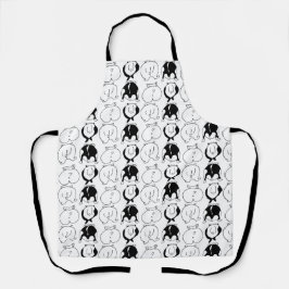 Hamster Hintern Pattern Schürze