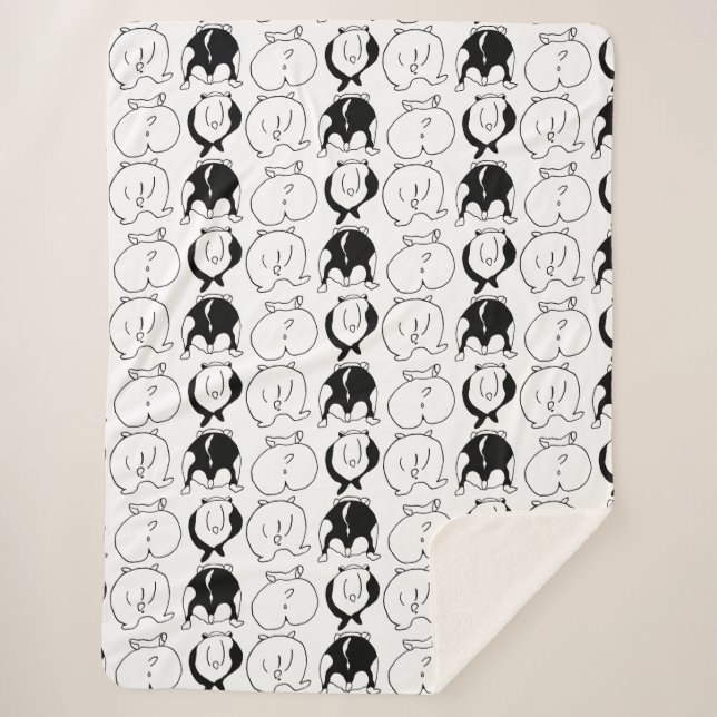 Hamster Hintern Pattern Sherpadecke (Vorderseite)