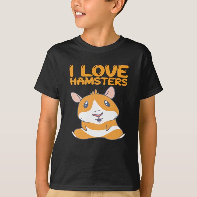 Hamster - I Liebe Hamsters T-Shirt (Vorderseite)