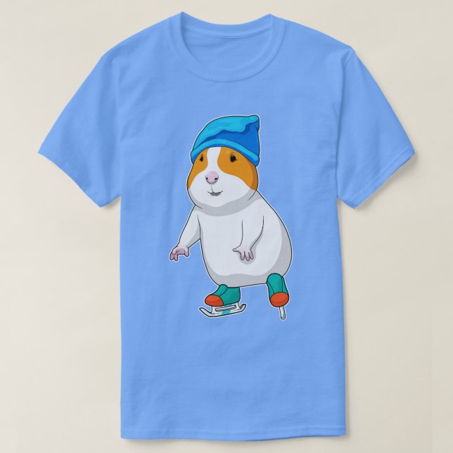 Hamster Ice Skaten Ice Skate T-Shirt (Design vorne)