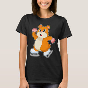 Hamster Ice Skaten Ice Skate Wintersport T-Shirt