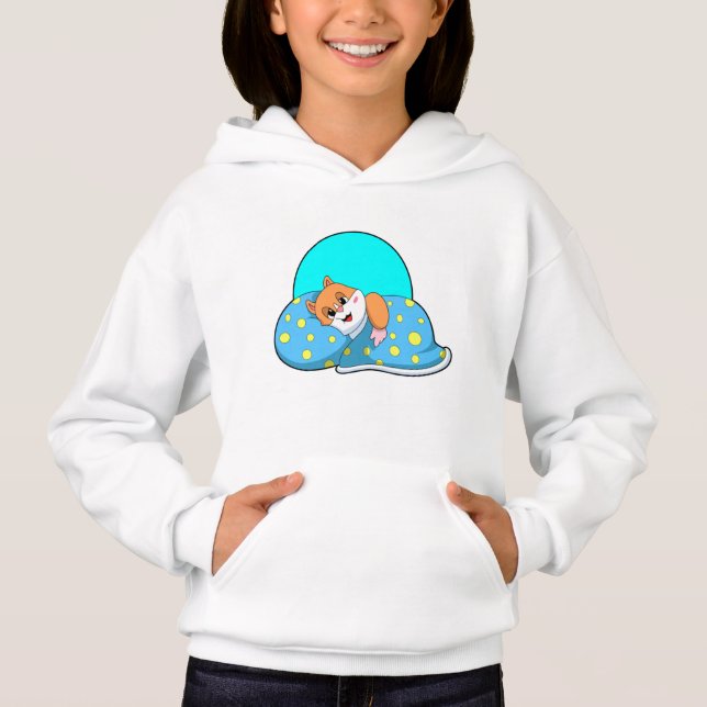 Hamster im Schlaf mit Blanket.PNG Hoodie (Vorderseite)
