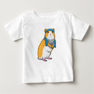 Hamster in Fitness mit Handtuch Baby T-shirt
