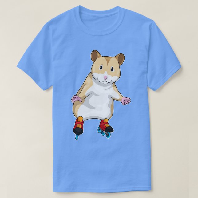 Hamster Inline Skaten Roller Skate T-Shirt (Design vorne)