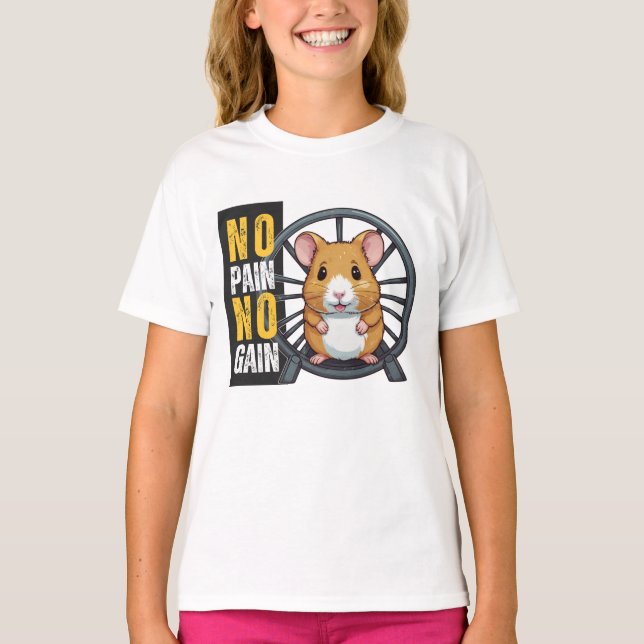 Hamster, kein Schmerz T-Shirt (Vorderseite)