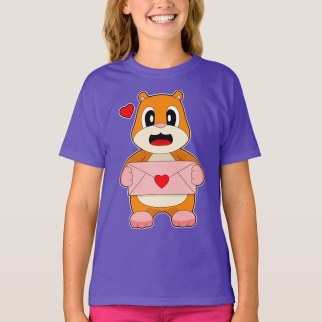 Hamster-Liebe T-Shirt (Vorderseite)