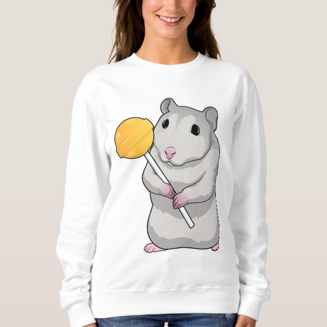 Hamster Lollipop Sweatshirt (Vorderseite)