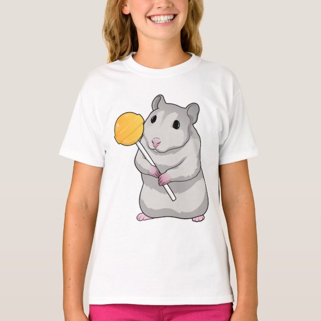 Hamster Lollipop T-Shirt (Vorderseite)