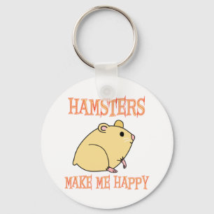 Hamster machen mich glücklich schlüsselanhänger