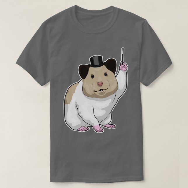 Hamster Magician Magic Zauberstab T-Shirt (Design vorne)