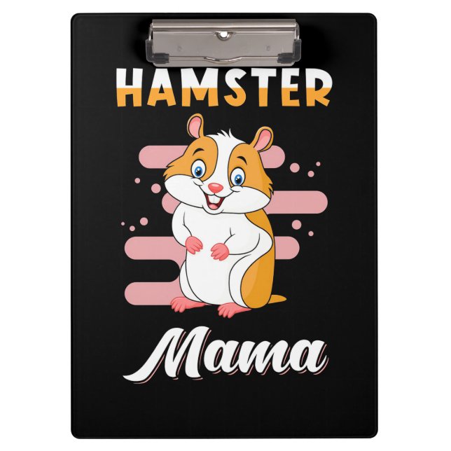 Hamster Mama Klemmbrett (Vorderseite)