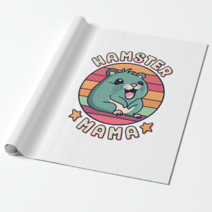 Hamster-Mama Niedlich Kawaii Nagetier-Mutter Geschenkpapier