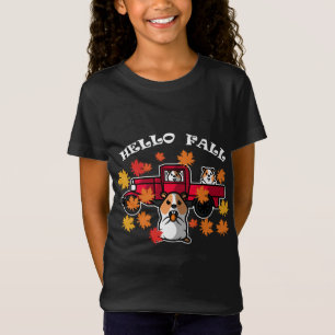 Hamster Maple Leaf Herbst Herbst Roter Lkw Tier ln T-Shirt