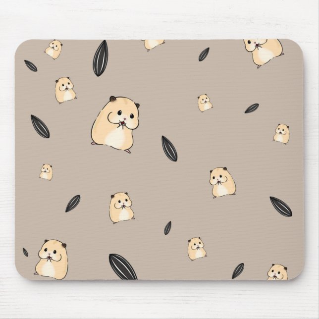 Hamster-Maus Mousepad (Vorne)
