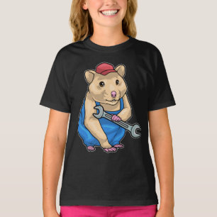 Hamster Mechanic Wrench T-Shirt