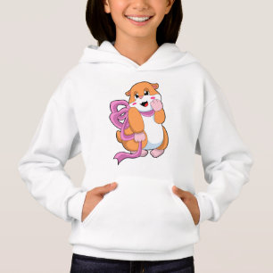 Hamster mit Band Hoodie
