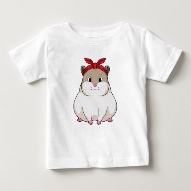 Hamster mit Bandana Baby T-shirt (Vorderseite)