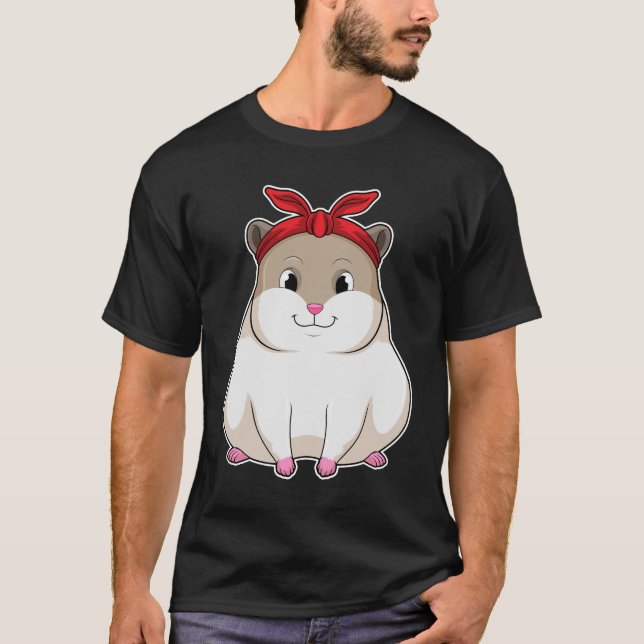Hamster mit Bandana T-Shirt (Vorderseite)