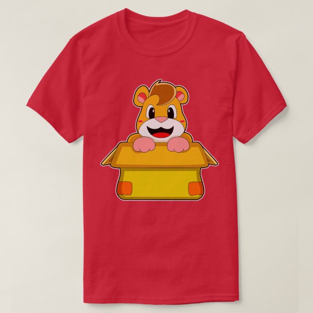 Hamster mit Box T-Shirt (Design vorne)