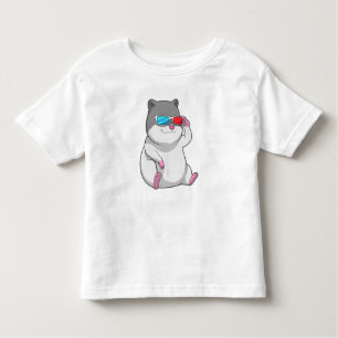 Hamster mit Brille Kleinkind T-shirt