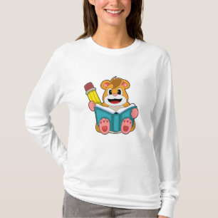 Hamster mit Buch und Pen T-Shirt