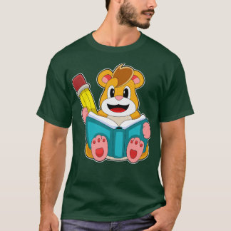 Hamster mit Buchpfen T-Shirt