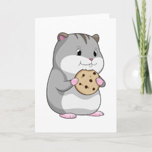 Hamster mit Cookie Karte