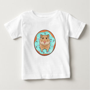 Hamster mit Donut Baby T-shirt