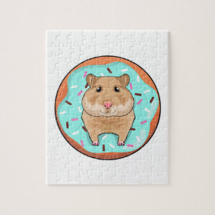 Hamster mit Donut Puzzle