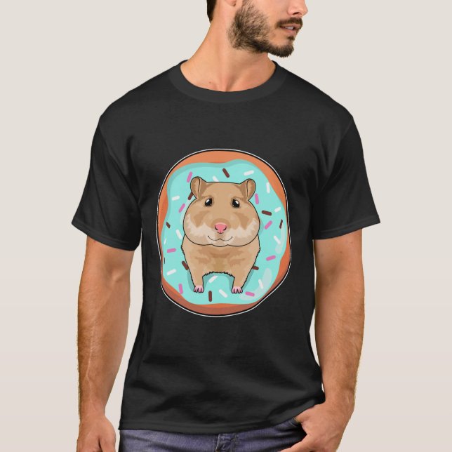 Hamster mit Donut T-Shirt (Vorderseite)
