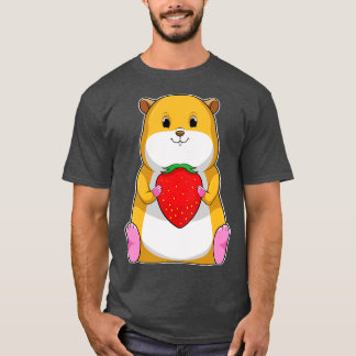 Hamster mit Erdbeere T-Shirt