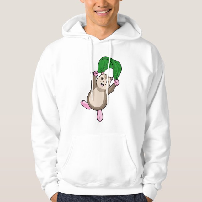 Hamster mit Fallschirm Hoodie (Vorderseite)