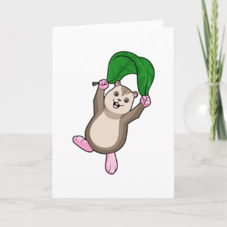 Hamster mit Fallschirm Karte