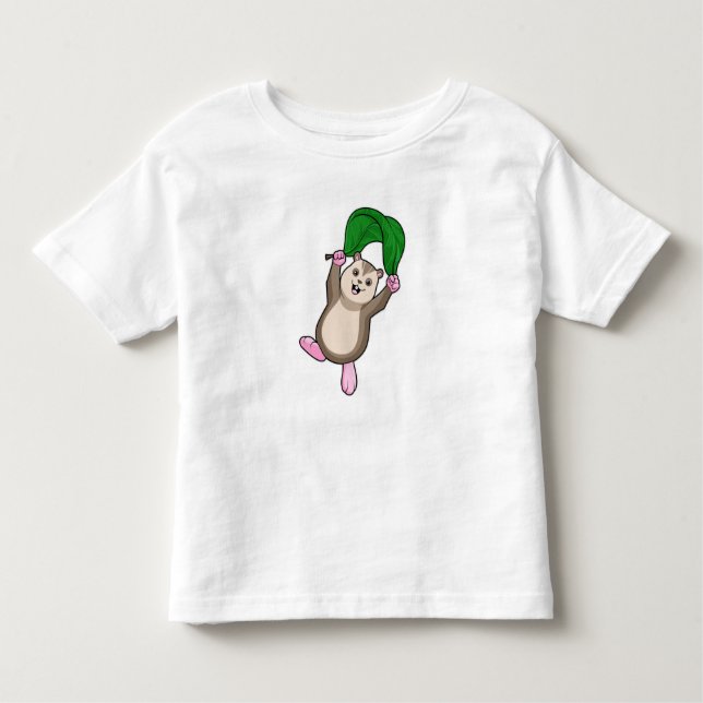 Hamster mit Fallschirm Kleinkind T-shirt (Vorderseite)