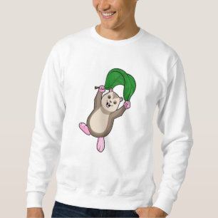 Hamster mit Fallschirm Sweatshirt