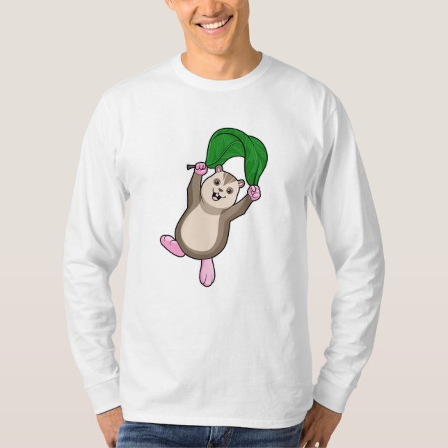 Hamster mit Fallschirm T-Shirt (Vorderseite)