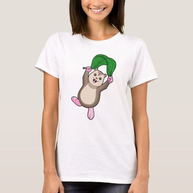 Hamster mit Fallschirm T-Shirt (Vorderseite)