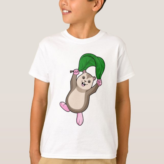 Hamster mit Fallschirm T-Shirt (Vorderseite)