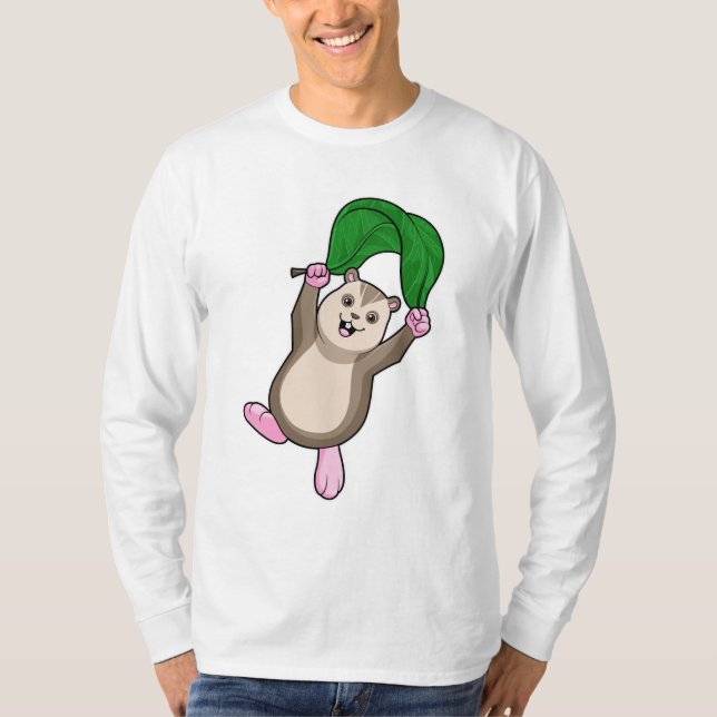 Hamster mit Fallschirm T-Shirt (Vorderseite)