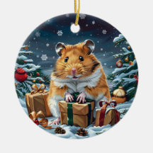 Hamster mit Geschenken Weihnachten