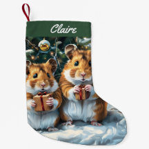 Hamster mit Geschenken Weihnachten