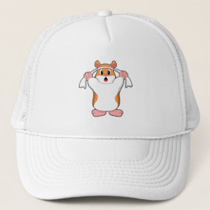 Hamster mit Handtuch Truckerkappe