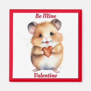 Hamster mit Herz Valentine Magnet