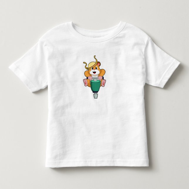 Hamster mit Jackhammer Kleinkind T-shirt (Vorderseite)